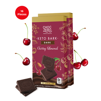 Dark Chocolate Cherry Almond Keto Bark