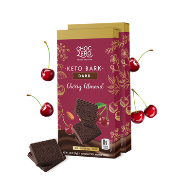 Dark Chocolate Cherry Almond Keto Bark