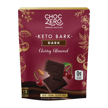 Dark Chocolate Cherry Almond Keto Bark