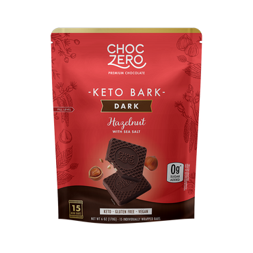 Dark Chocolate Hazelnut Keto Bark Bag