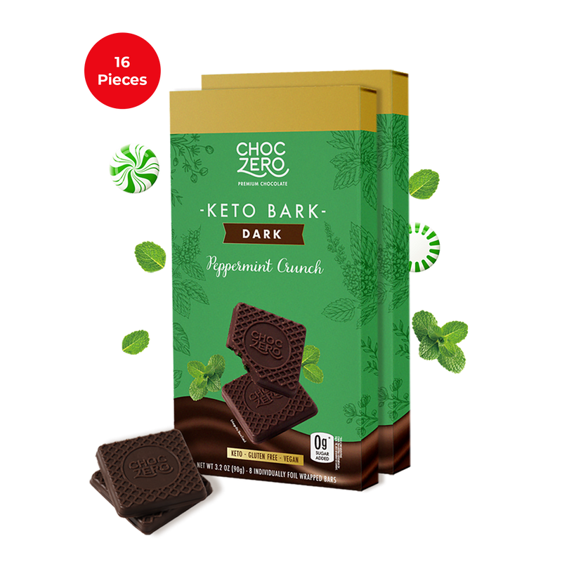 Dark Chocolate Peppermint Keto Bark