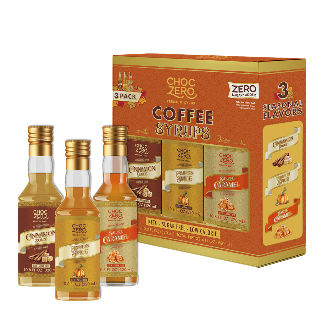 Sugar Free Coffee Syrup 3 Pack – Fall Flavors – ChocZero