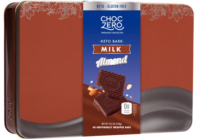 Milk Chocolate Almond Keto Bark Tin