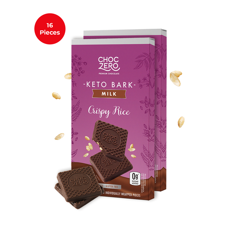 Milk Chocolate Crispy Rice Keto Bark