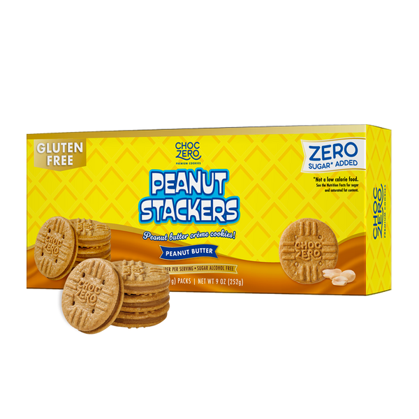 エルセーヌ　ノンセリュクイック　withジュエリーボール No Sugar Added Peanut Butter Sandwich Cookies – Peanut Stackers