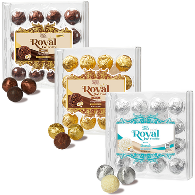 Royal Truffles Bundle – Dark, Milk & White Chocolate