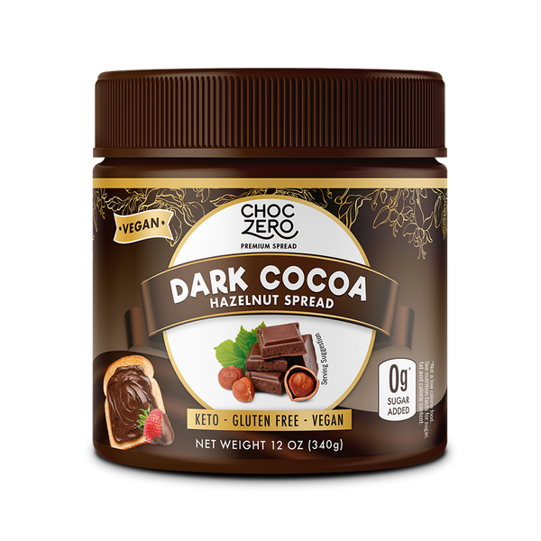 Dark Chocolate Vegan Hazelnut Spread - Low Carb, No Added Sugar