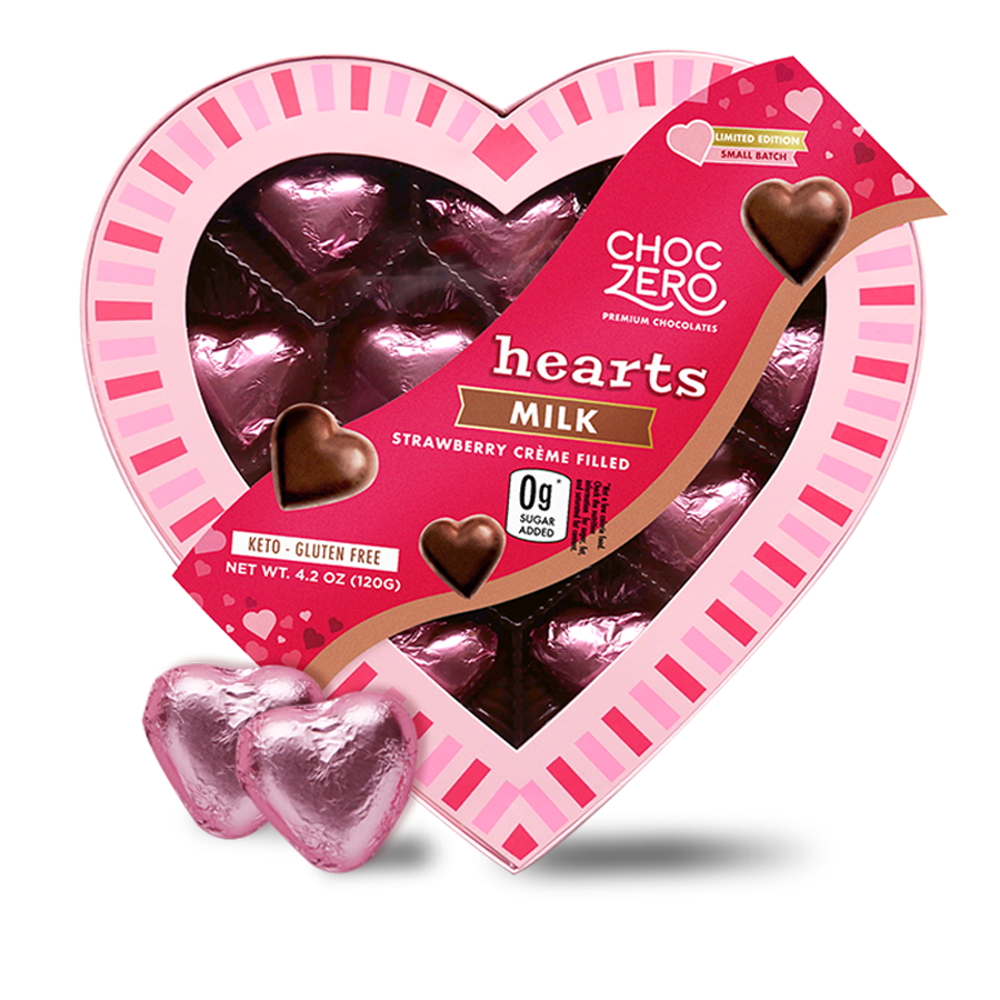 Valentine's Day Chocolate Heart Candy Gift Box - Low Carb, Sugar Free ...