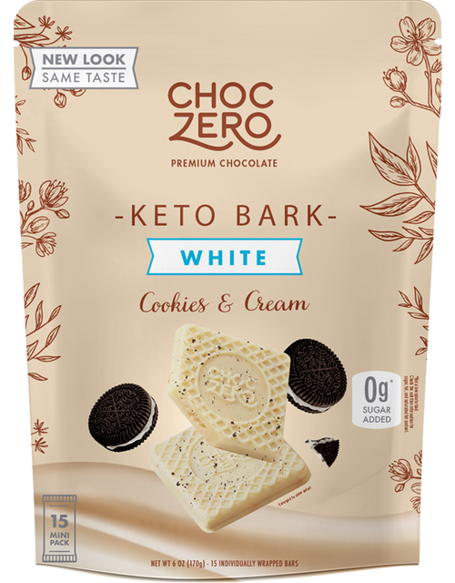 White Chocolate Cookies and Cream Keto Bark