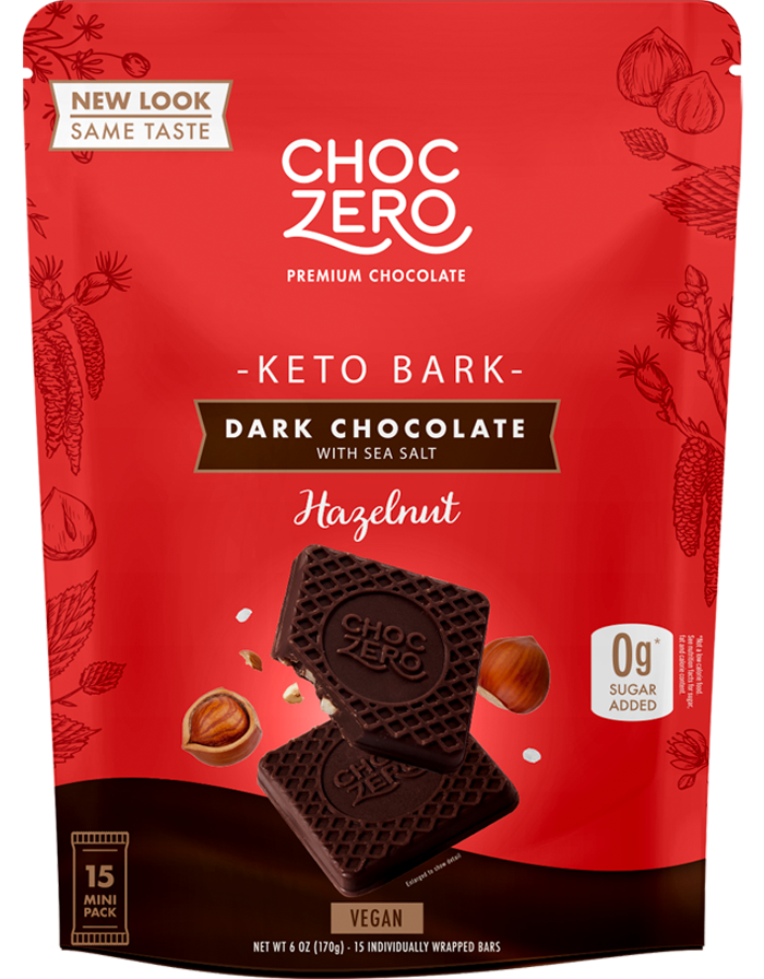 Dark Chocolate Hazelnut Keto Bark