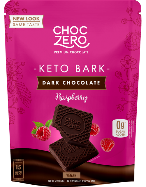 Dark Chocolate Raspberry Keto Bark